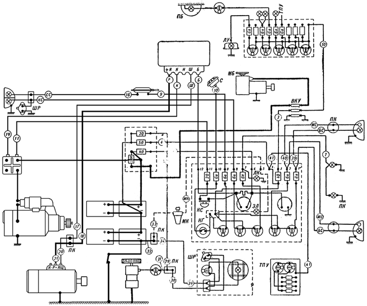 Plate 50 - Electrical Layout Of Tank