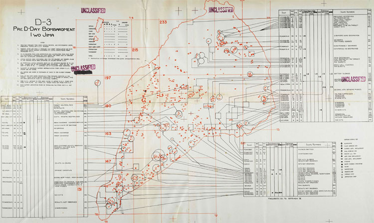 D-3 Pre D-Day Bombardment Iwo Jima 