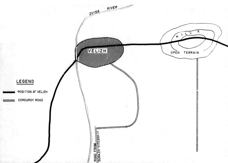 SKETCH 1. POSITION AT VELIZH